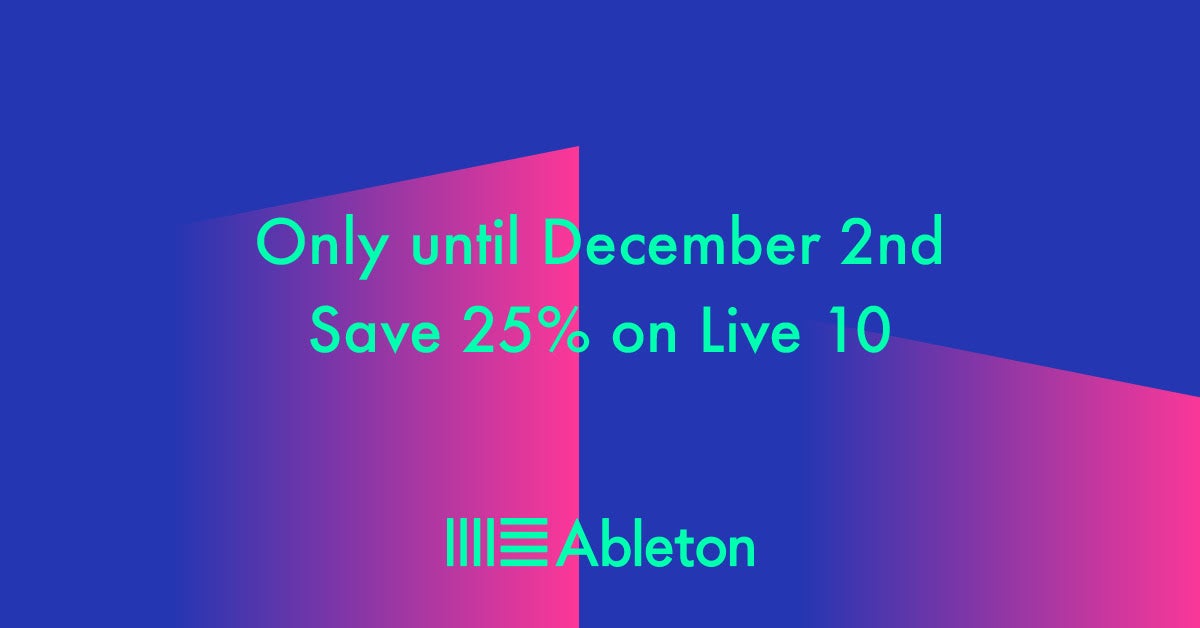 Ableton X Black Friday! Hoge Kortingen!